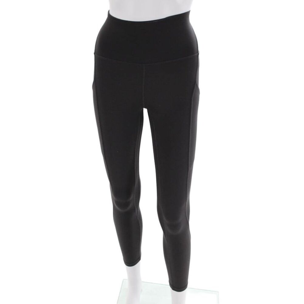 Lululemon Womens High Rise Pull On Athletic Leggings Grey Size 0